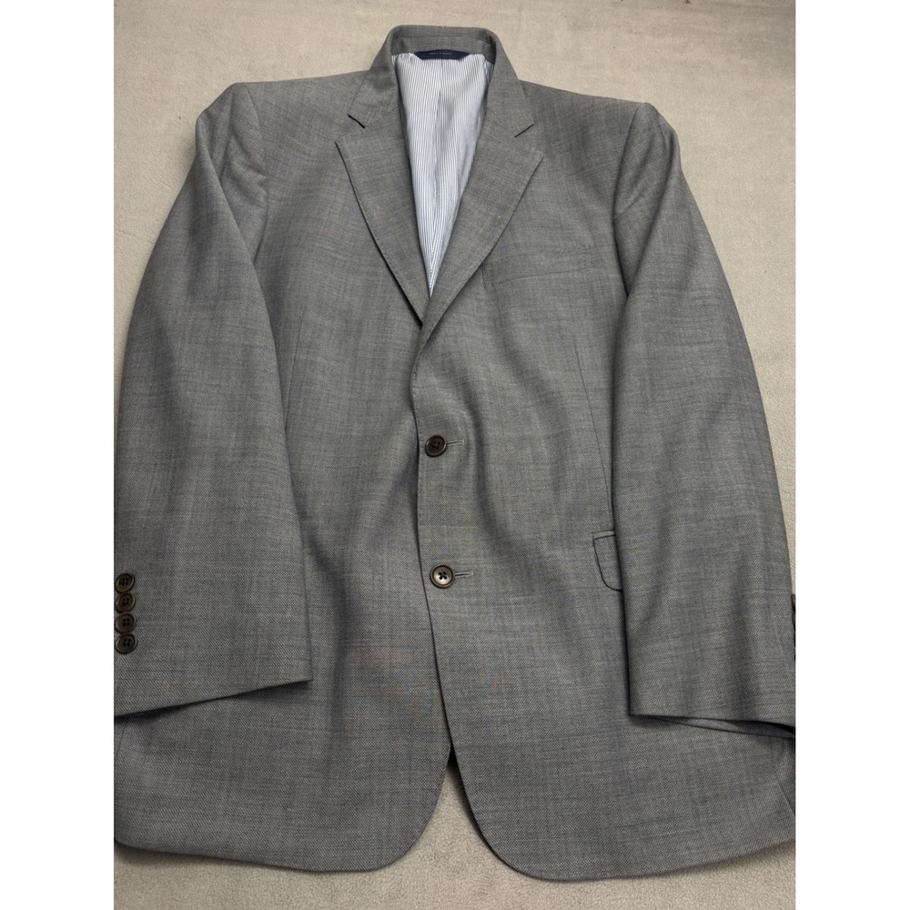Brooks Brothers Explorer Regent Fit Grey Wool Two Button Blazer Sport Coat Mens
